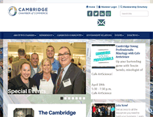 Tablet Screenshot of cambridgechamber.org